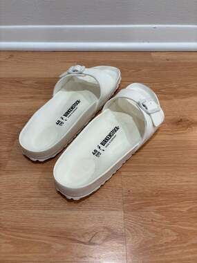 Birkenstock Madrid EVA White Sandals Size 40
